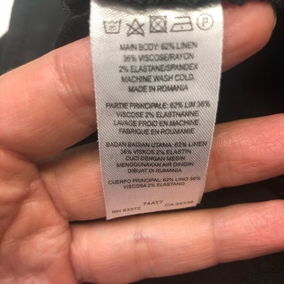 French Connection Linen Blend High Rise Pants, size 2 - Picture 7 of 10